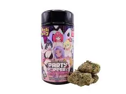 SUPER DOPE  DESIGNER FLOWER  EXOTIC FLOWER  PARTY POPPERZ (HYBRID) 7 GRAMS